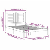 Giroletto Miele in Legno Massello di Pino 120x200 cm cod mxl 30860