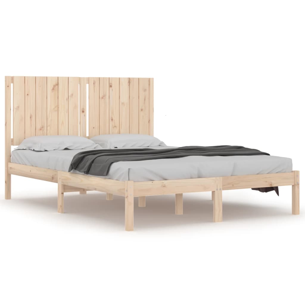Letto senza Materasso 140x190 cm in Legno Massello di Pino 3104393