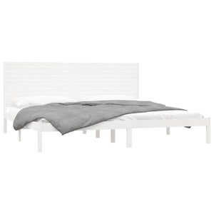 Giroletto-Struttura Letto Bianco in Legno Massello 180x200 cm Super King 448042