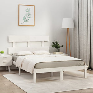 Giroletto-Struttura Letto Bianco in Legno Massello 180x200 cm Super King 775485
