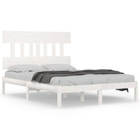Giroletto-Struttura Letto Bianco in Legno Massello 160x200 cm 263822