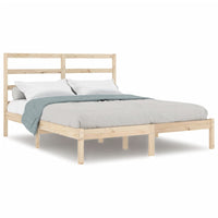 Letto senza Materasso 140x190 cm in Legno Massello di Pino 3104913