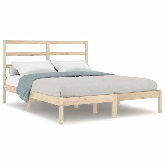 Letto senza Materasso 140x190 cm in Legno Massello di Pino 3104913