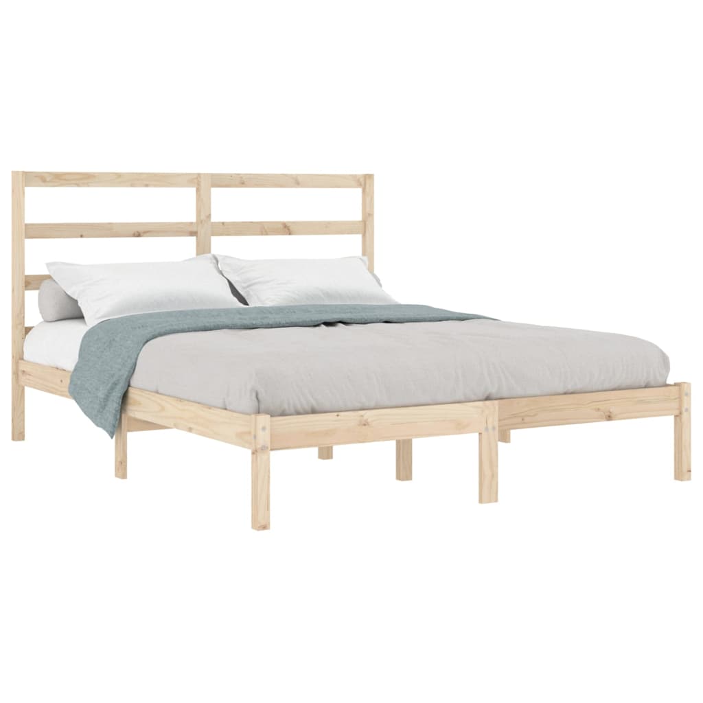 Letto senza Materasso 140x190 cm in Legno Massello di Pino 3104913