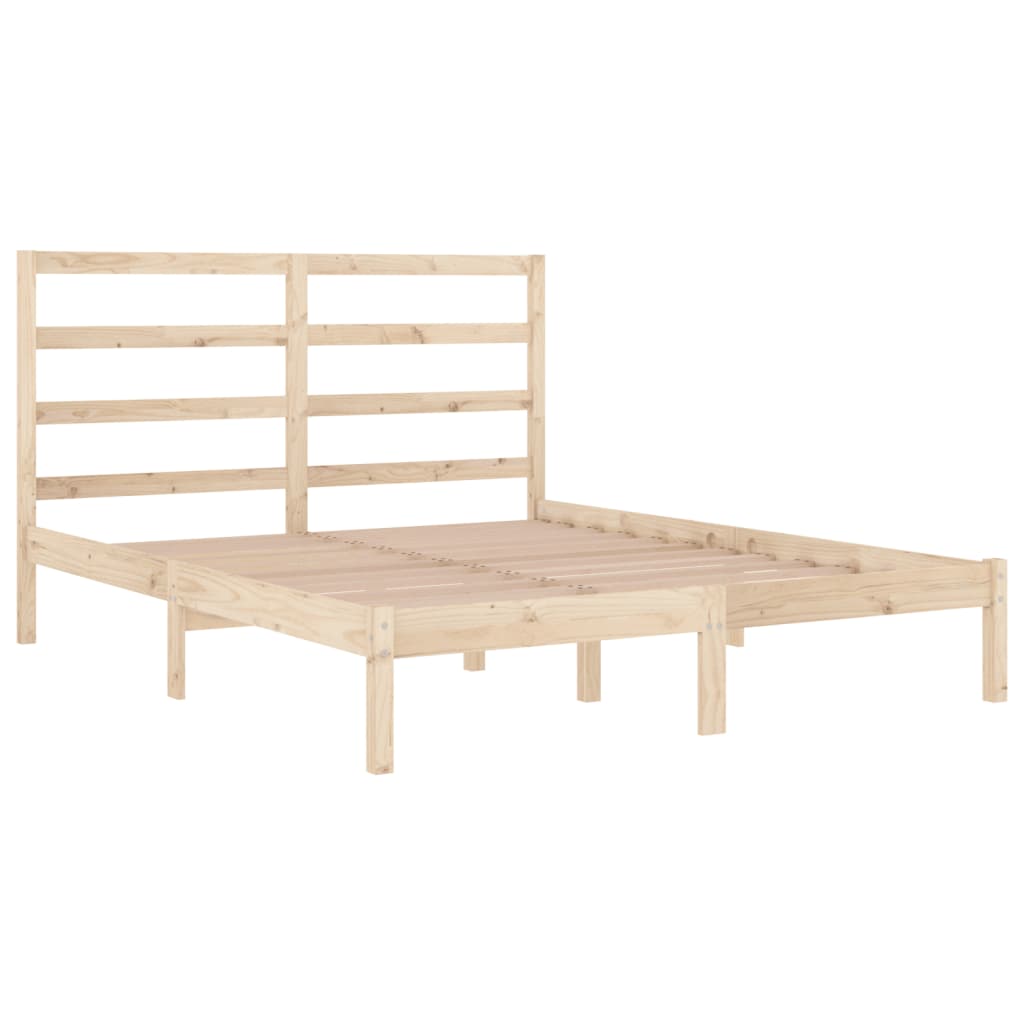 Letto senza Materasso 140x190 cm in Legno Massello di Pino 3104913