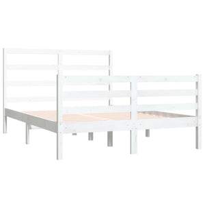 Giroletto Bianco in Legno Massello di Pino 140x190 cm 3104987