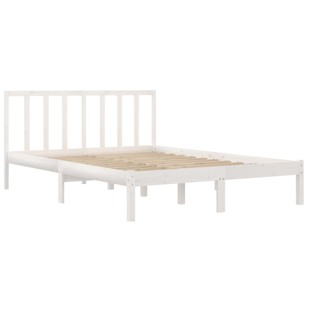 Giroletto Bianco in Legno Massello di Pino 140x190 cm 3105117