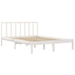 Giroletto Bianco in Legno Massello di Pino 140x190 cm 3105117