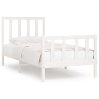 Giroletto Bianco in Legno Massello 90x190 cm Single 3105191