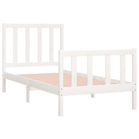 Giroletto Bianco in Legno Massello 90x190 cm Single 3105191