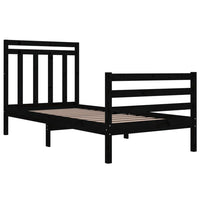 Giroletto Nero in Legno Massello 90x200 cm cod mxl 63267