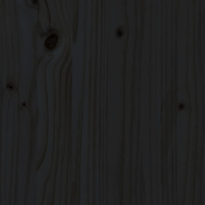 Giroletto Nero in Legno Massello 200x200 cm 3105339