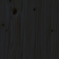 Giroletto in Legno Massello Nero 75x190 cm Small Single 3105344