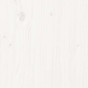 Giroletto Bianco in Legno Massello 135x190 cm Double 3105356