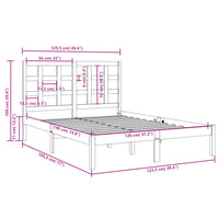 Giroletto in Legno Massello 120x190 cm Small Double 3105440