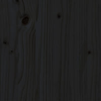 Giroletto Nero in Legno Massello 200x200 cm 3105494