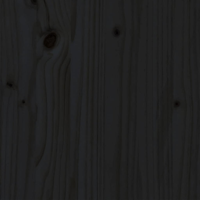 Giroletto Nero in Legno Massello 200x200 cm 3105494