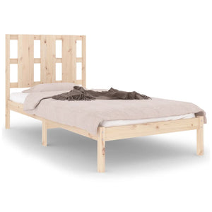 Giroletto-Struttura Letto in Legno Massello 90x190 cm Single 492644