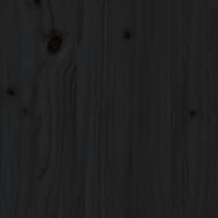 Giroletto Nero in Legno Massello 90x190 cm Single 3105634