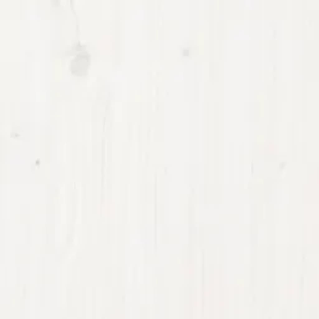 Giroletto-Struttura Letto Bianco in Legno Massello 180x200 cm Super King 929863