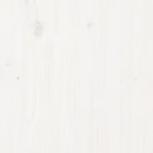 Giroletto-Struttura Letto Bianco in Legno Massello 180x200 cm Super King 929863