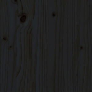 Giroletto in Legno Massello Nero 75x190 cm Small Single