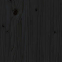 Giroletto in Legno Massello Nero 75x190 cm Small Single 3105889