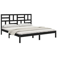 Giroletto Nero in Legno Massello 200x200 cm cod mxl 58052