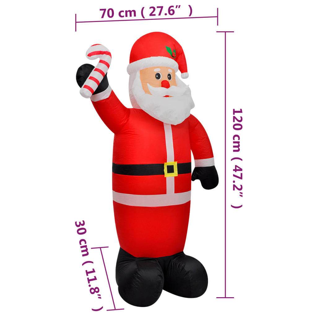 Babbo Natale Gonfiabile con LED 120 cm 345351