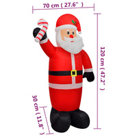Babbo Natale Gonfiabile con LED 120 cm 345351