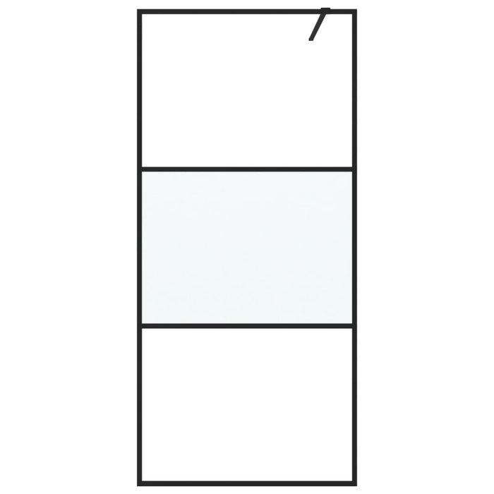 Parete Doccia Walk in 90x195 cm Vetro Semi Smerigliato ESG