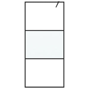 Parete Doccia Walk in 90x195 cm Vetro Semi Smerigliato ESG 152106