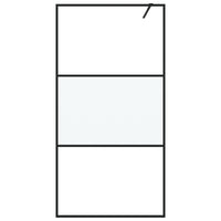 Parete Doccia Walk in 100x195 cm Vetro Semi Smerigliato ESG