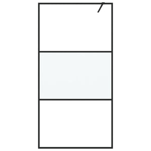 Parete Doccia Walk in 100x195 cm Vetro Semi Smerigliato ESG 152107