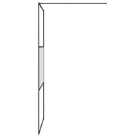 Parete Doccia Walk in 100x195 cm Vetro Semi Smerigliato ESG