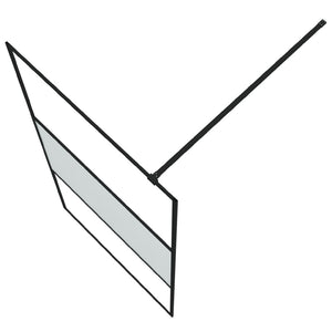 Parete Doccia Walk in 100x195 cm Vetro Semi Smerigliato ESG