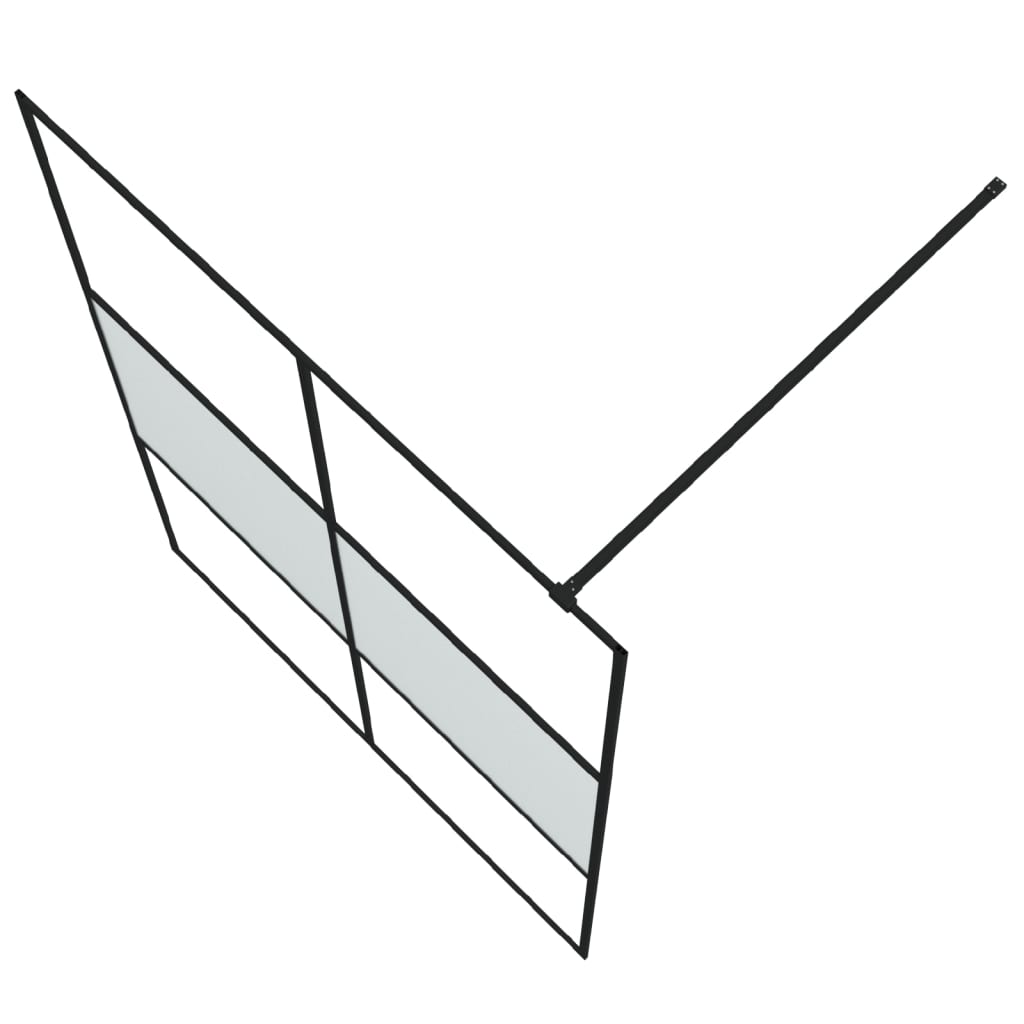 Parete Doccia Walk in 140x195 cm Vetro Semi Smerigliato ESG 152109