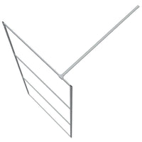 Parete Doccia Walk in Argento 90x195 cm Vetro Trasparente ESG 152116