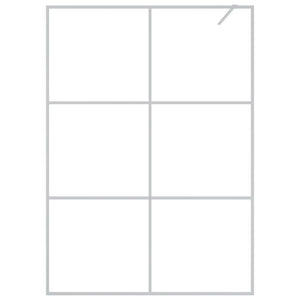 Parete Doccia Walk in Argento 140x195 cm Vetro Trasparente ESG 152119