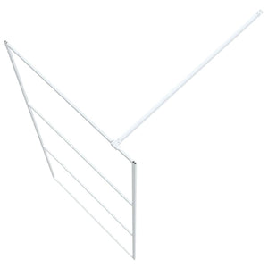 Parete Doccia Walk in Bianca 90x195 cm Vetro Trasparente ESG 152121