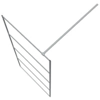 Parete Doccia Walk in Argento 90x195 cm Vetro Trasparente ESG 152136