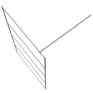 Parete Doccia Walk in Argento 115x195 cm Vetro Trasparente ESG 152138