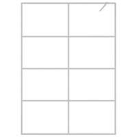 Parete Doccia Walk in Argento 140x195 cm Vetro Trasparente ESG