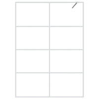 Parete Doccia Walk in Bianca 140x195 cm Vetro Trasparente ESG 152144