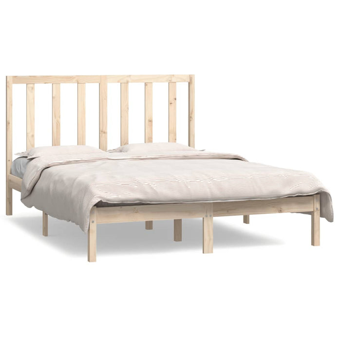 Letto senza Materasso 140x190 cm in Legno Massello di Pino 3106618