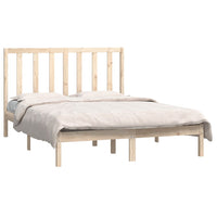 Letto senza Materasso 140x190 cm in Legno Massello di Pino 3106618