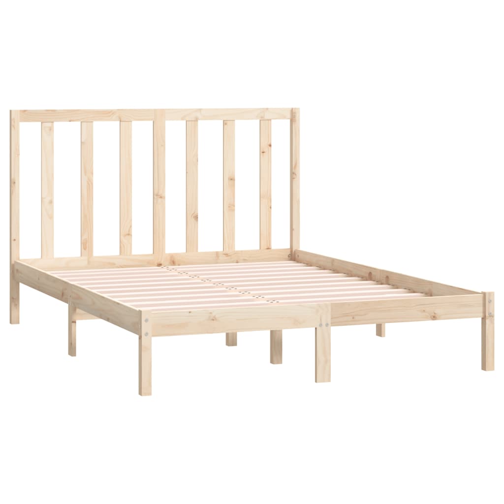 Letto senza Materasso 140x190 cm in Legno Massello di Pino 3106618