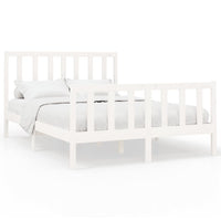 Letto senza Materasso Bianco 140x190 cm Legno Massello di Pino 3106684