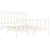 Giroletto senza Materasso Bianco 120x200 cm Legno Massello Pino 3106699