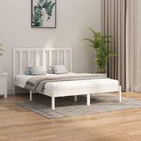 Giroletto-Struttura Letto Bianco in Legno Massello 160x200 cm 210242